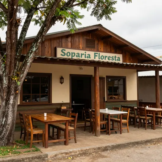 Delícias do restaurante Soparia Floresta