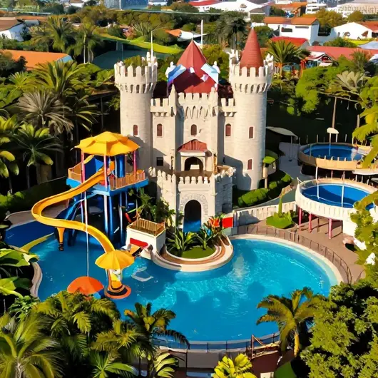 Explore o Castelo Park Aquático