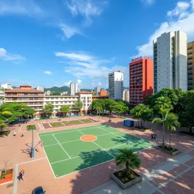 Prefeito de Rio Branco entrega nova quadra poliesportiva e praça revitalizada no Residencial Santa Cruz Quadra Poliesportiva